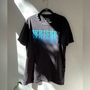 NWT CHASER WHISKEY CREW NECK SHORT SLEEVE TEE L